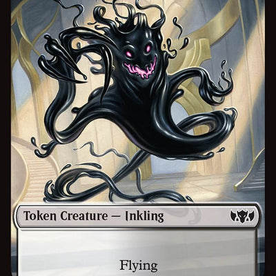 Bird Token (02) // Inkling Token (28) [TDM/TDC Set Symbol] [Tarkir: Dragonstorm: Commander: Tokens] [Non-Foil]