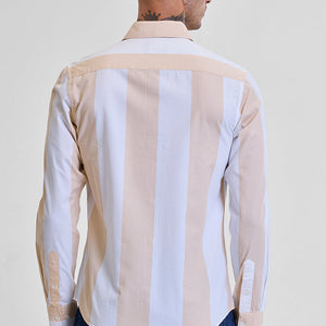 Yellow Stripes Slim Fit Shirt