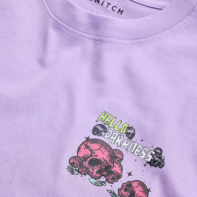 Embrace The Darkness Lavender Oversized T-Shirt