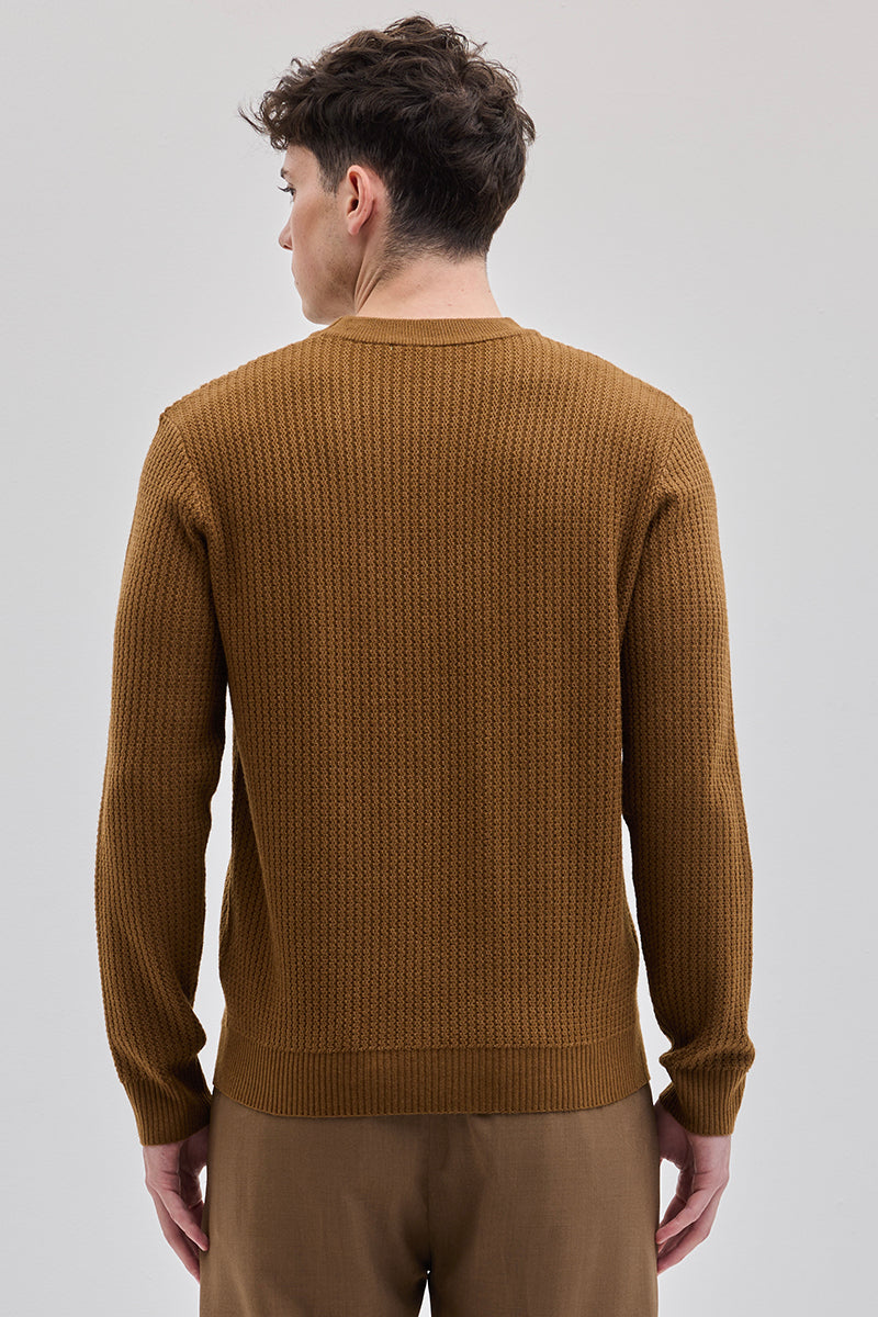 Brown Knitted Sweater