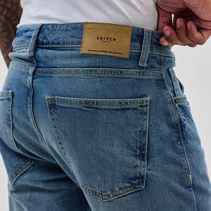 Blue Bootcut Jeans