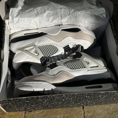 Nike Air Jordan 4 Retro White/Black-Neutral Grey