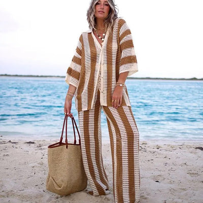 Dorre Top and Pants Resortwear Set