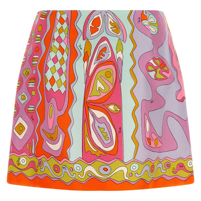 Emilio Pucci Angoli Print Twill Skirt