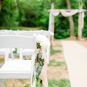 Glamorous White and Sage Green Texas Wedding