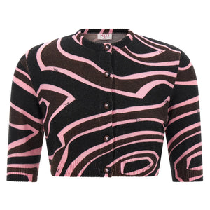 Emilio Pucci Onde Cropped Cardigan