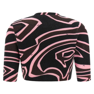 Emilio Pucci Onde Cropped Cardigan