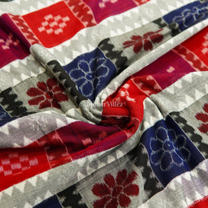 Multicolor Utkalaxmi Sambalpuri Ikat Cotton Fabric
