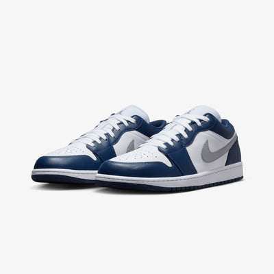 JORDAN | AIR JORDAN 1 LOW { WHITE/WOLF GREY-MIDNIGHT NAVY