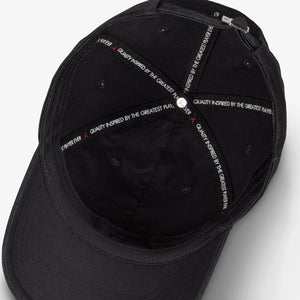 Jordan | UNSTRUCTURED CURVED-BILL HAT { BLACK