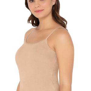 Cotton Camisole (Pack of 2) - Black- Nude