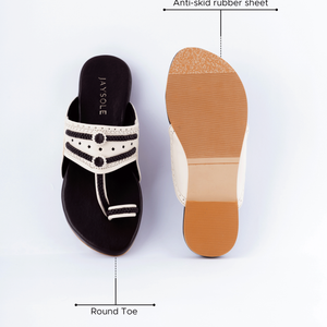 Hickory Cream Kolha Flats