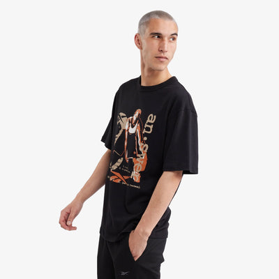 Reebok | BASKETBALL SHORT SLEEVE TEE  { BLACK