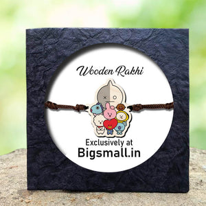 BTS BT21 Wooden Rakhi