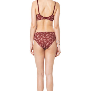 Smooth Charm Padded Non-Wired T-Shirt Bra - Filigree Print