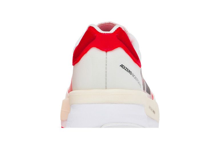 adidas Adizero Boston 10 White Black Solar Red (Women's)
