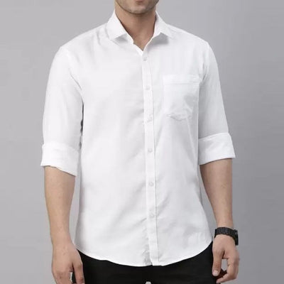 Combo of 3 Cotton Shirt for Man ( White,Navy Blue and Pink )