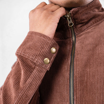SUPERKICKS | CORDUROY JACKET { MUD BROWN