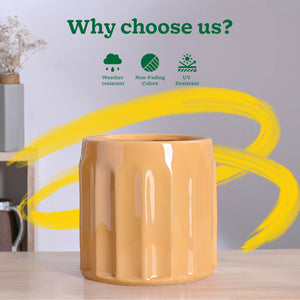 Blushing Sun Ceramic Planter