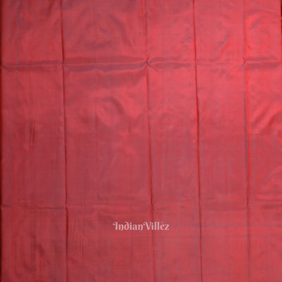 Rust Red Designer Katan Banarasi Silk Saree