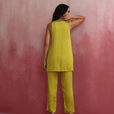 trueBrowns Lime Green Short Co-ord set