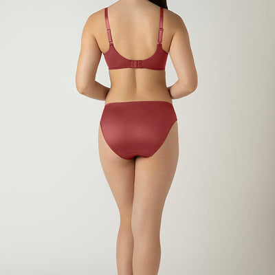 Glam Floral Non-Padded Wired Minimizer Bra - Cowhide
