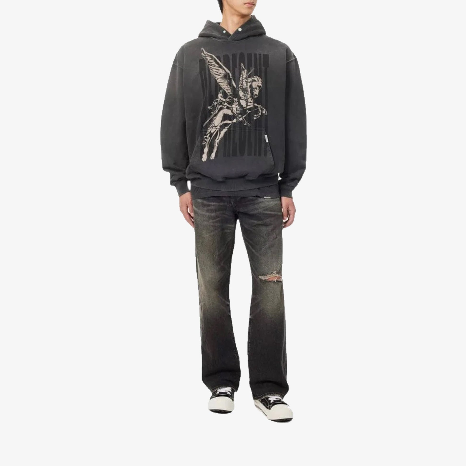 Represent | SPIRITS MASCOT HOODIE  { AGED BLACK