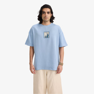 F A R A K | F SE FARAK STAMP T-SHIRT { BLUE/BLUE