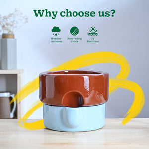 Flower Sunflower Ceramic Planter