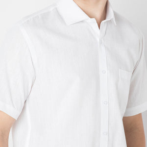 Cotton Linen Half Sleeve Shirt