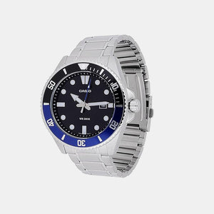 Enticer Men Quartz Black Dial Analog Stainless Steel Watch A2190