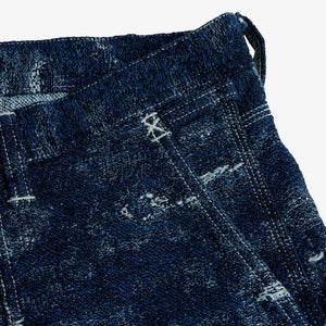 FDMTL | JACQUARD PAINTER PANTS RINSE { INDIGO