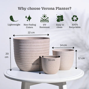Verona Eco Planter - Set of 3