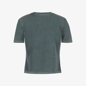 ALMOST GODS | STONEWASHED ALMOST GODS TEE IN GRANITE { GREY/CBLACK