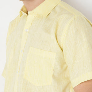 Cotton Linen Half Sleeve Shirt