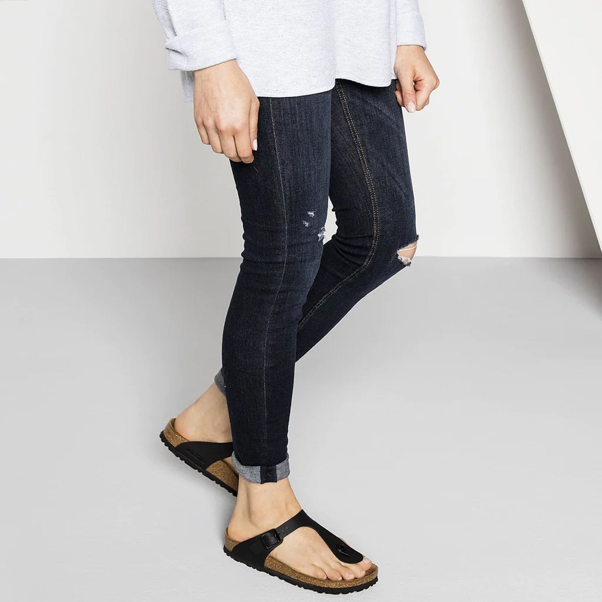 Birkenstock | GIZEH BIRKO-FLOR  { BLACK