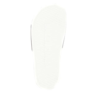 Balenciaga Pool Slides Logo White Black Alternate