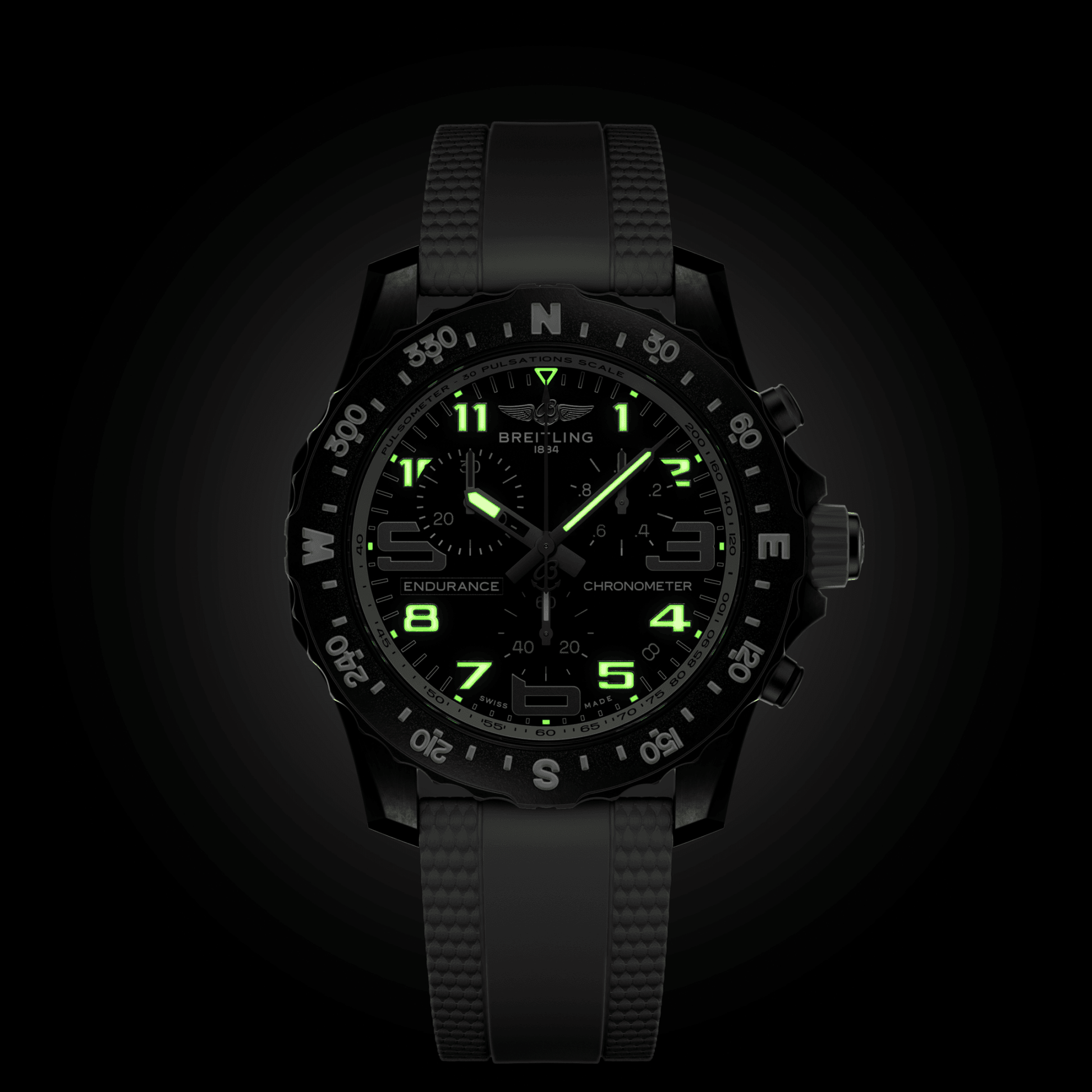 Breitling Endurance Pro Black Dial Men 44mm