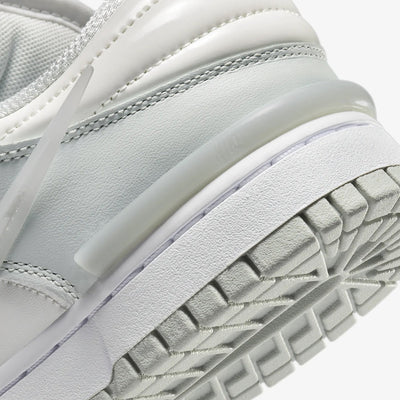 Nike | DUNK LOW TWIST  { LIGHT SILVER/SAIL-WHITE
