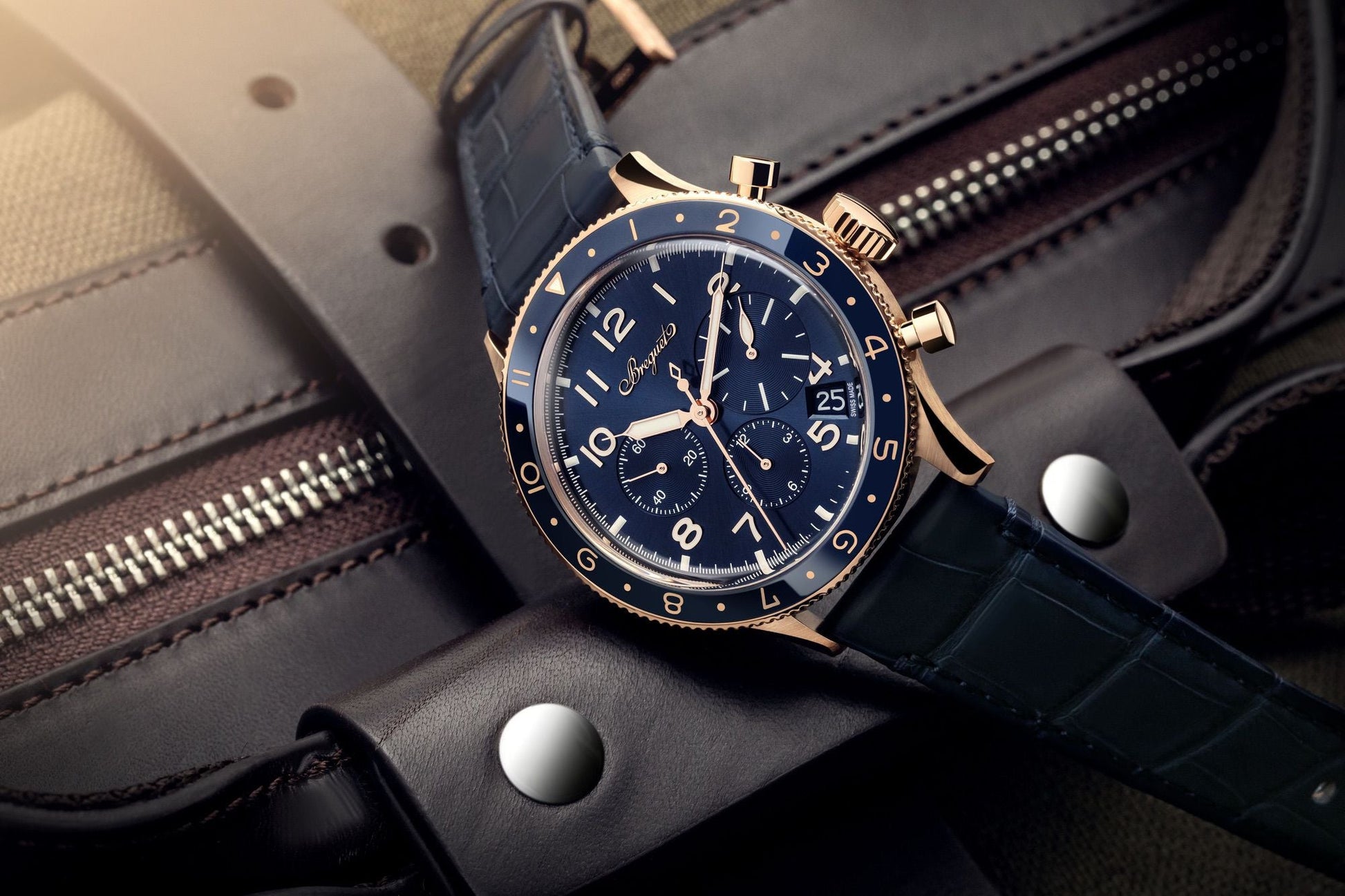 Breguet Type XX Chronograph Men's Blue dial Watch