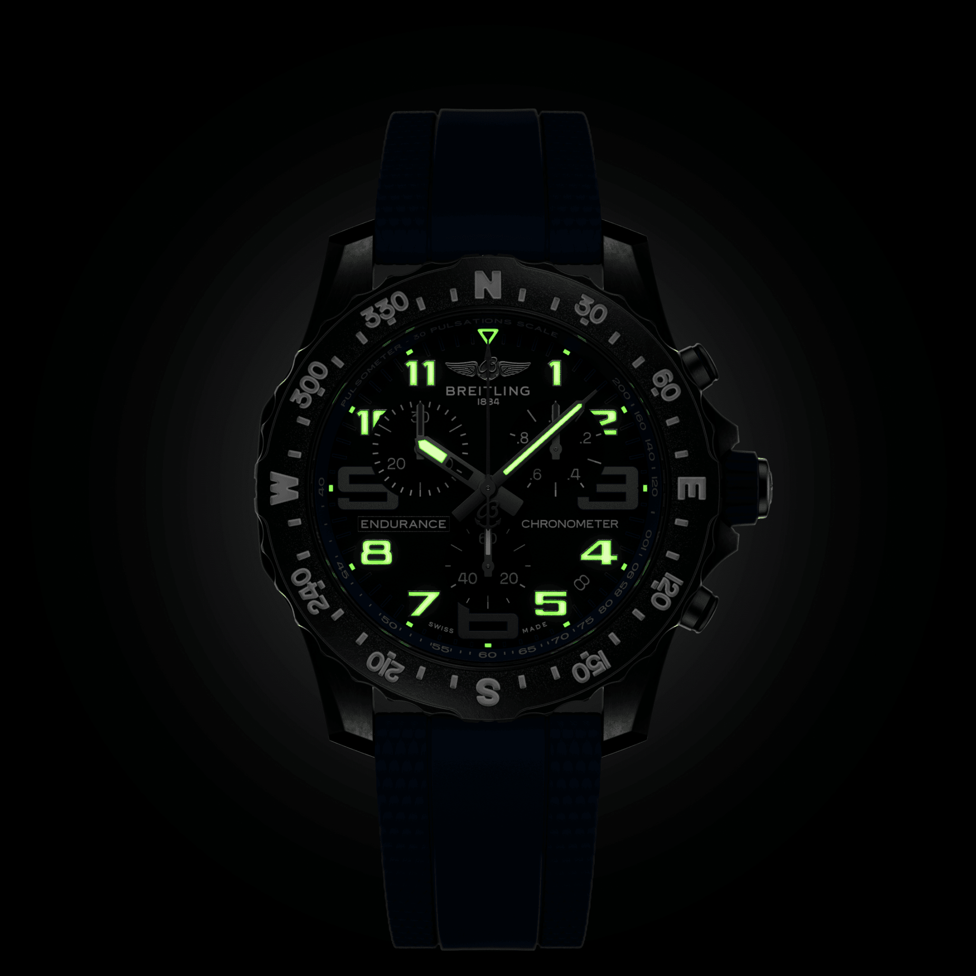 Breitling Endurance Pro Black Dial Men 44mm