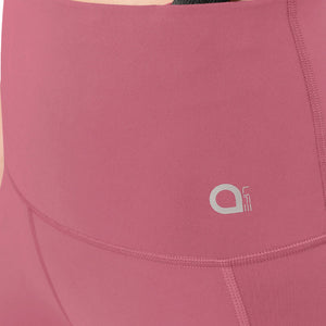 Flaunt Panelled High Rise Active Leggings - Heather Rose