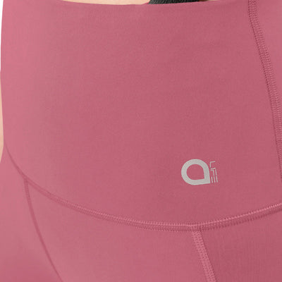 Flaunt Panelled High Rise Active Leggings - Heather Rose