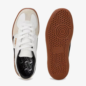 PUMA | PALERMO LTH { PUMA WHITE-VAPOR GRAY-GUM