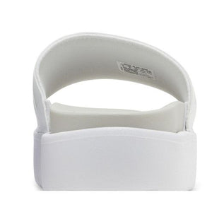 adidas Adilette Platform Slides Cloud White Zero Metalic Grey