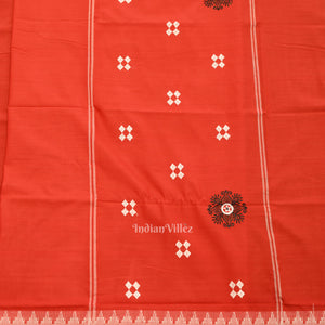 Black Red Maniabandha Sambalpuri Cotton Dress set & Dupatta