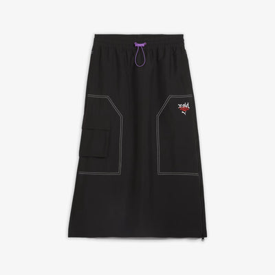Puma | X-GIRL MIDI SKIRT  { BLACK