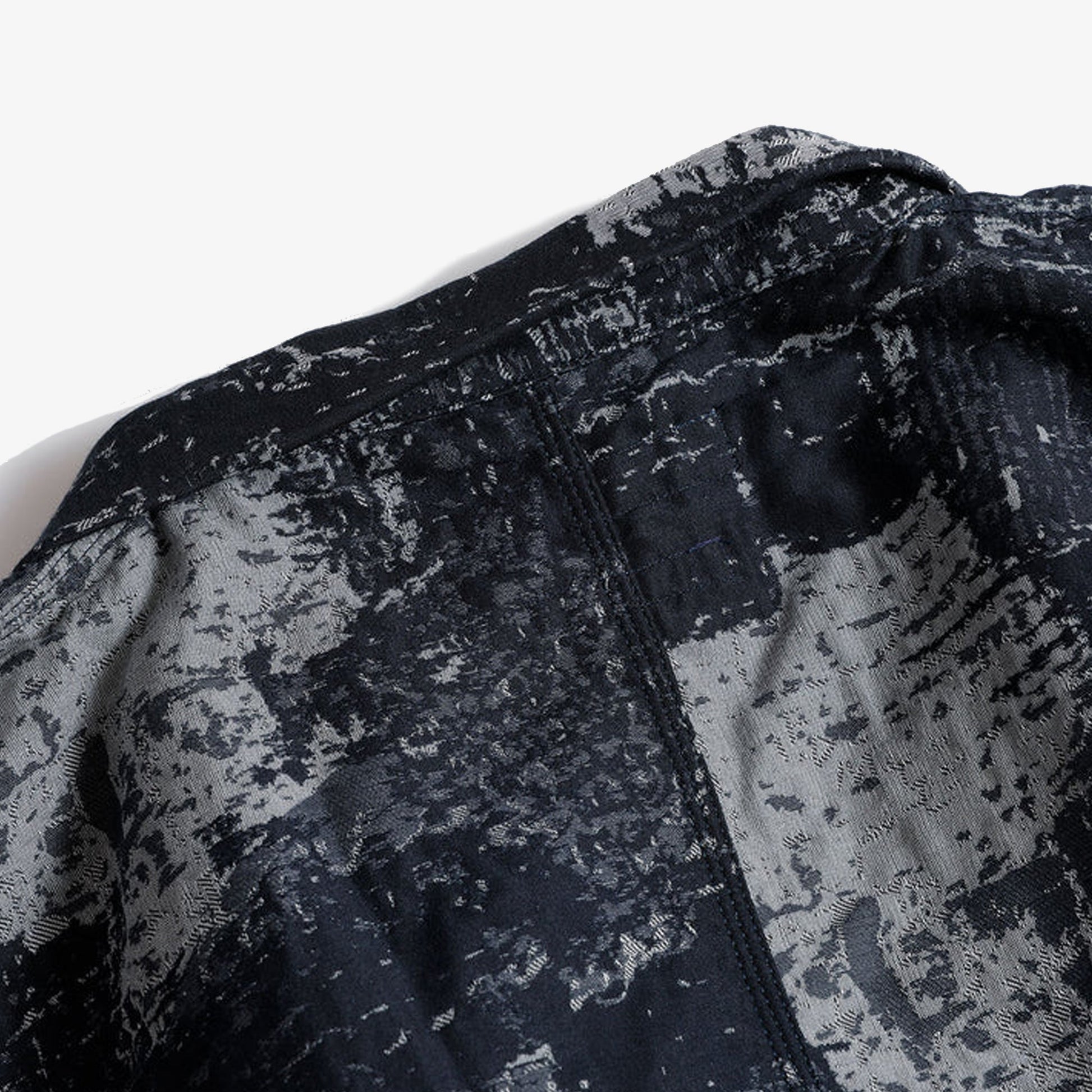 FDMTL | BORO HAORI JACKET { BLUE/GREY