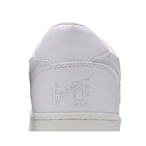 A Bathing Ape Bape Sta Low Patent White