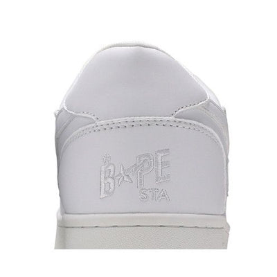 A Bathing Ape Bape Sta Low Patent White